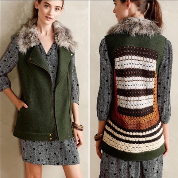 Anthropologie Elevenses Salt Creek Vest Medium